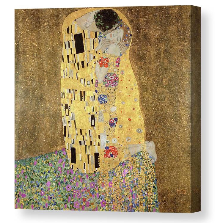 Gustav Klimt The Kiss Canvas Print