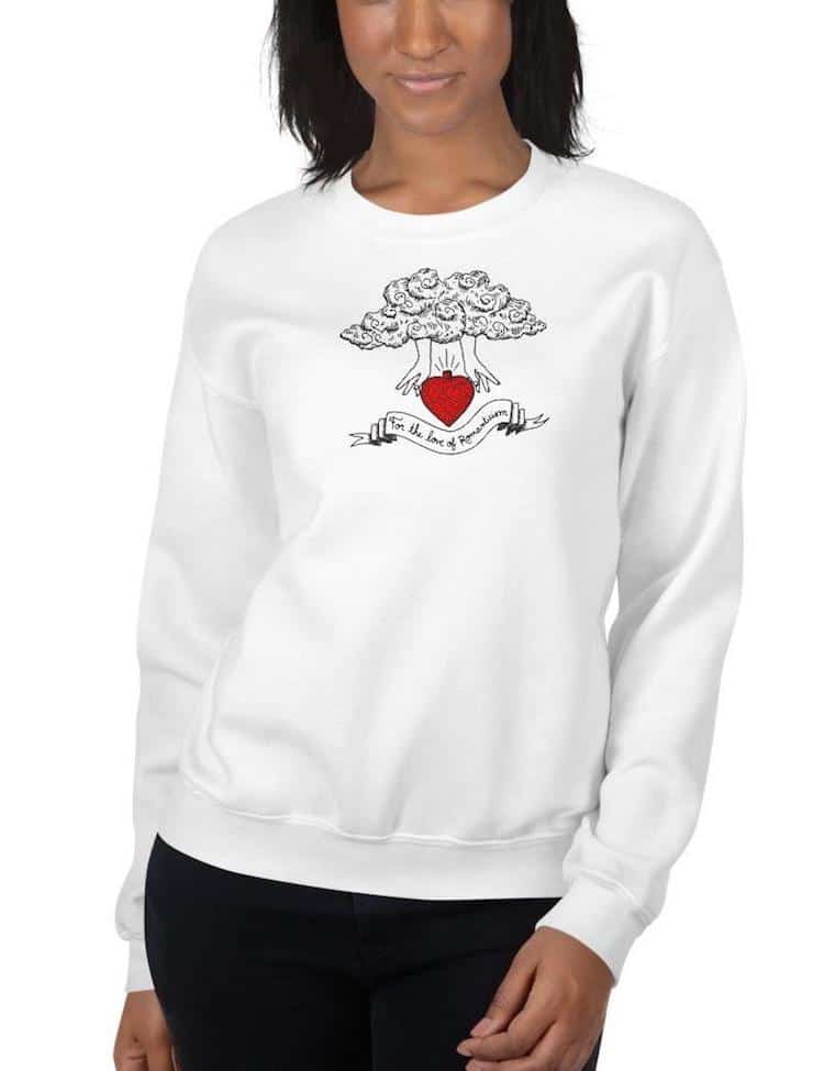 For the Love of Romanticism Graphic Sweatshirt