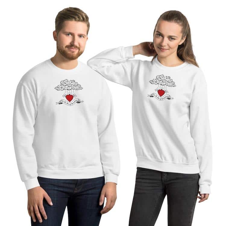 For the Love of Romanticism Graphic Sweatshirt