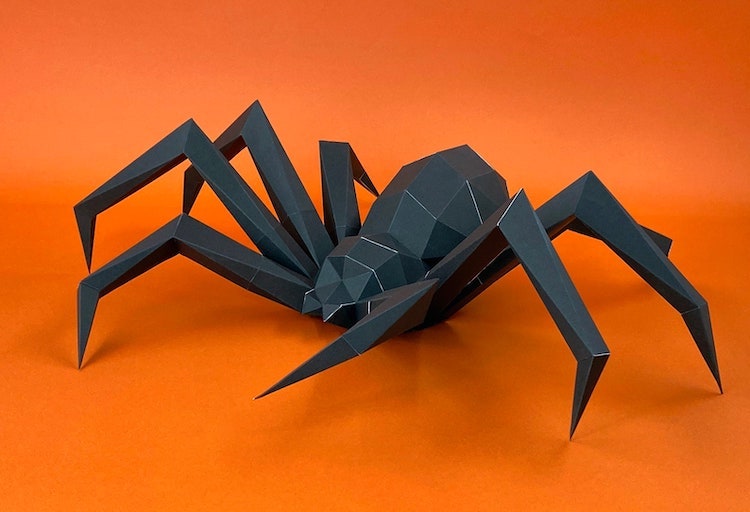 3D Spider Papercraft Model