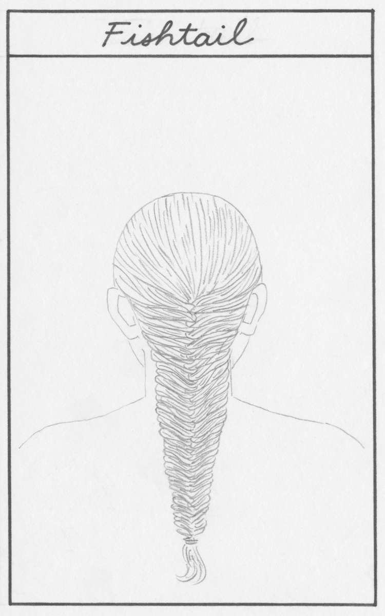 How to Draw a Fishtail Braid