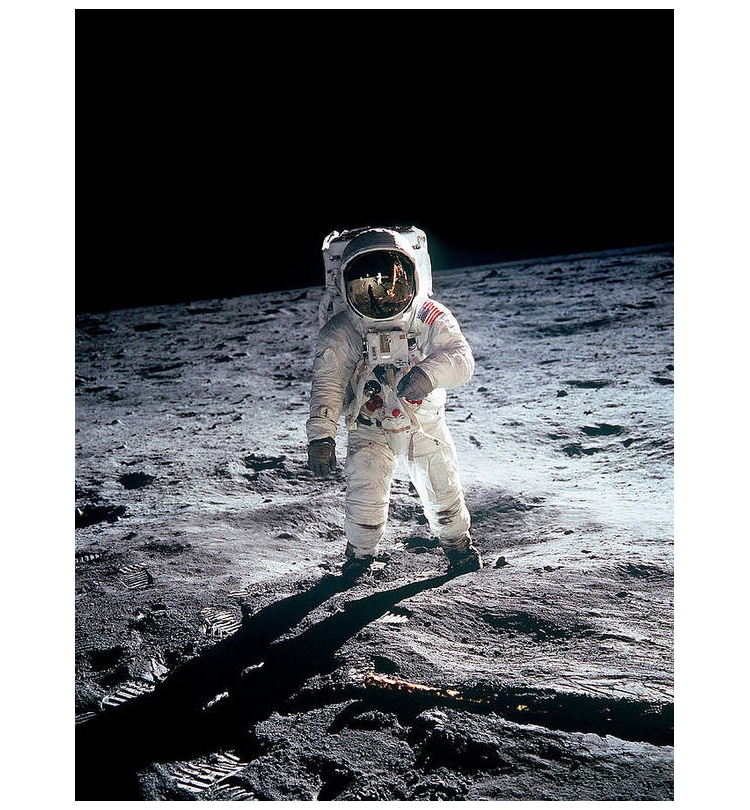 Poster of Buzz Aldrin on the Moon