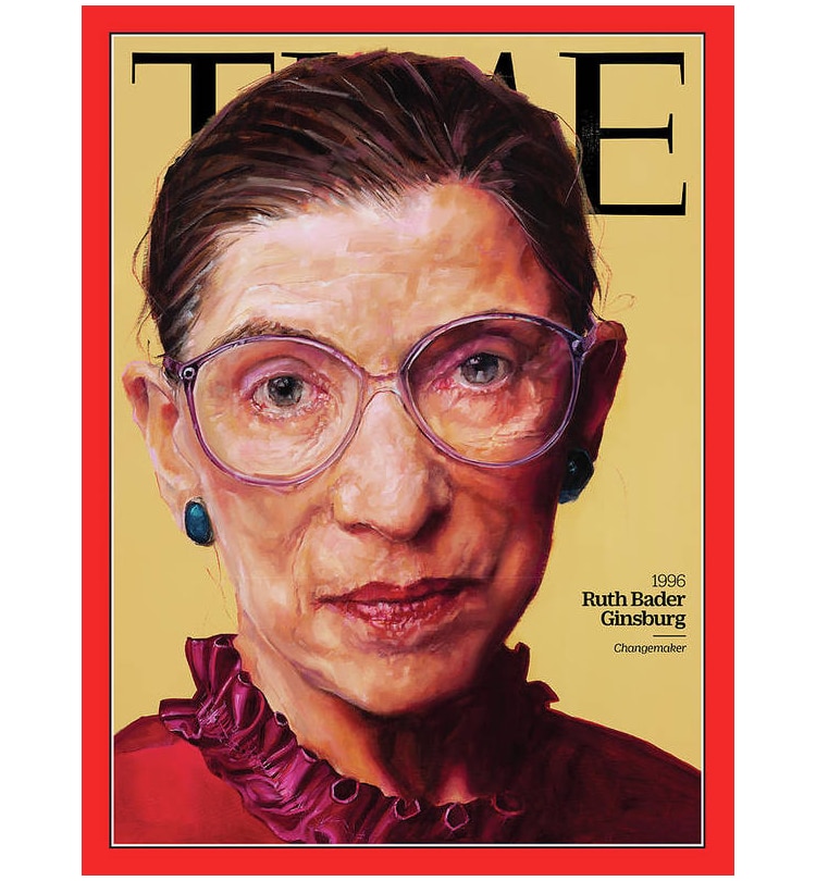 Poster of Ruth Bader Ginsberg Painting for Time Magazine