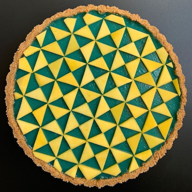 Geometric Pie Art by Lauren Ko