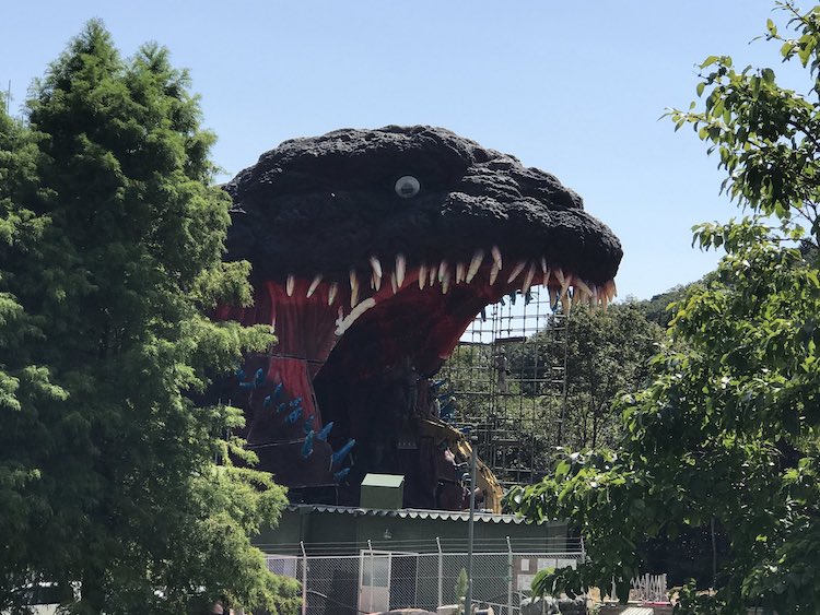 Life-Sized Godzilla at The Nijigen no Mori Theme park