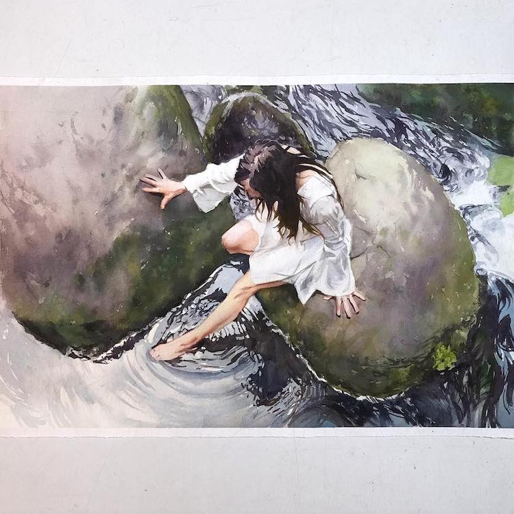 Watercolor Paintings by Marcos Beccari