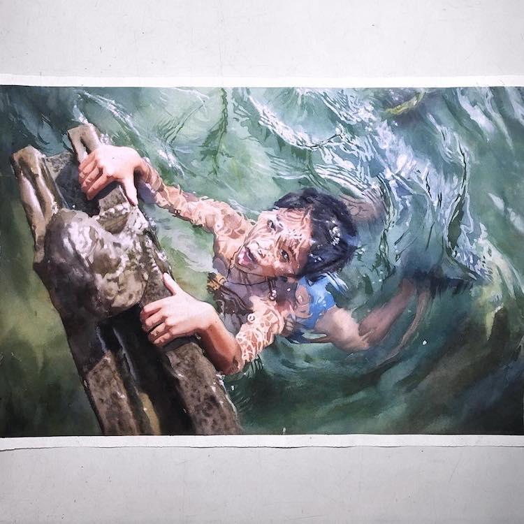 Watercolor Paintings by Marcos Beccari