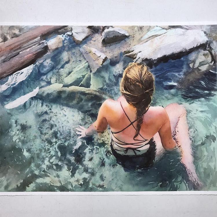 Watercolor Paintings by Marcos Beccari