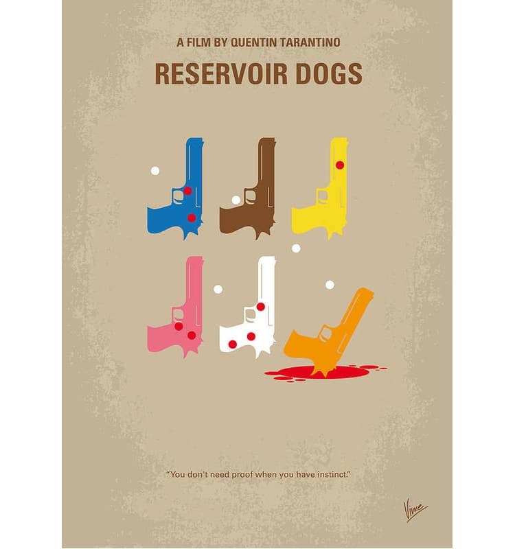 Reservoir Dogs Minimalist Movie Poster Print
