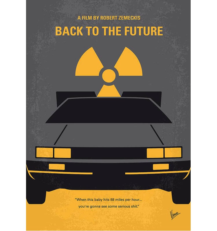 Back to the Future Minimalist Movie Poster