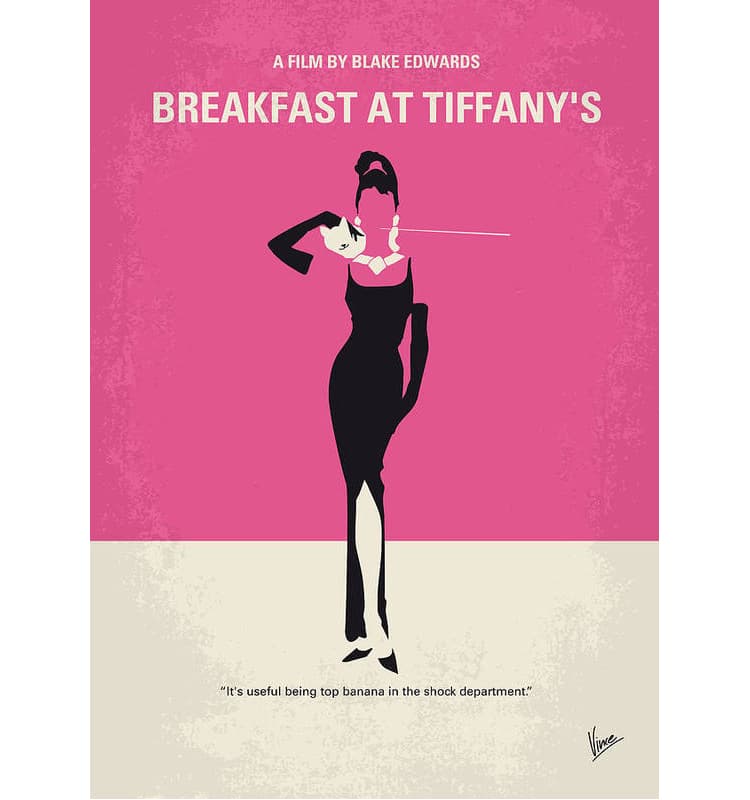 Breakfast at Tiffany's Modern Movie Poster 