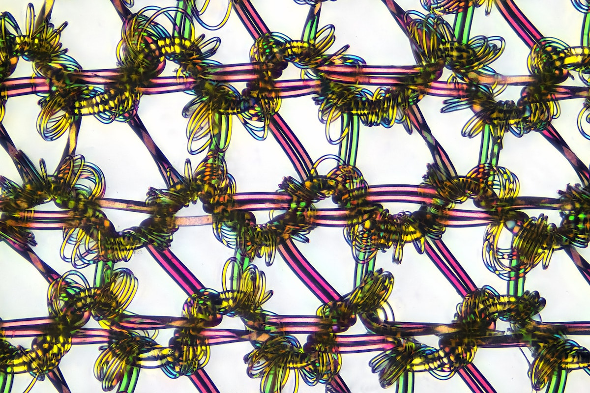 Nylon Stockings Under a Microscope