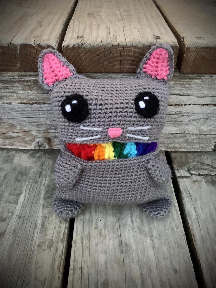 Rainbow Cat Barf Scarf