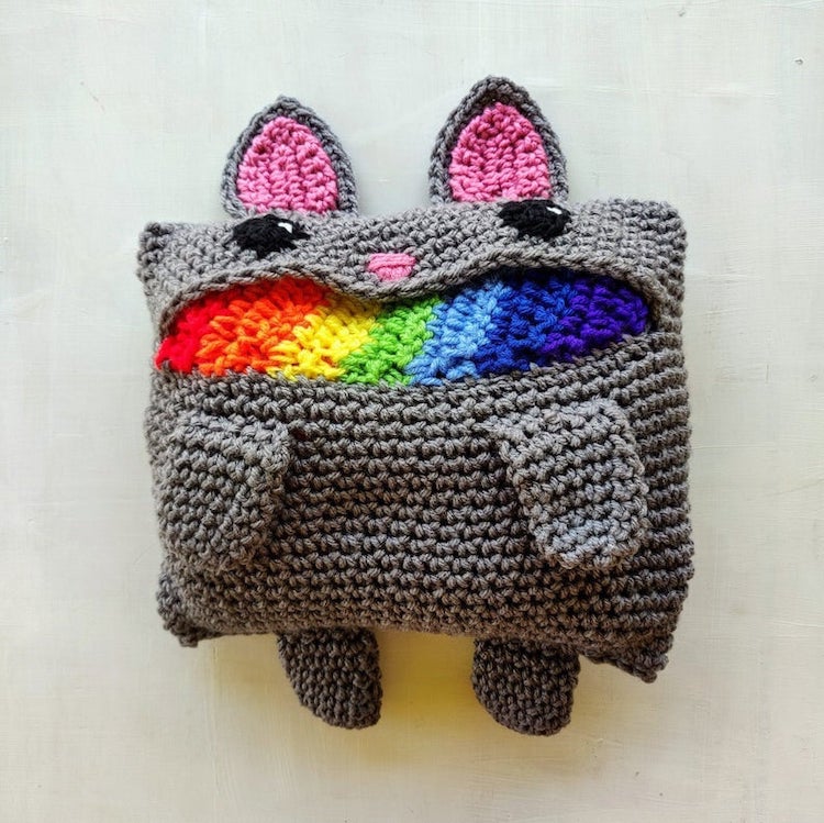 Rainbow Cat Barf Scarf