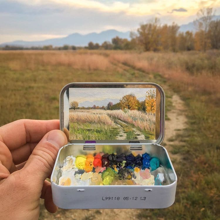 Tiny Oil Paintings by Remington Robinson