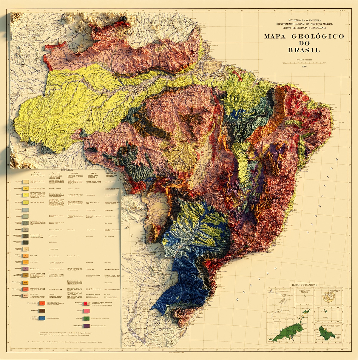 Elevación del mapa de Brasil Sean Conway