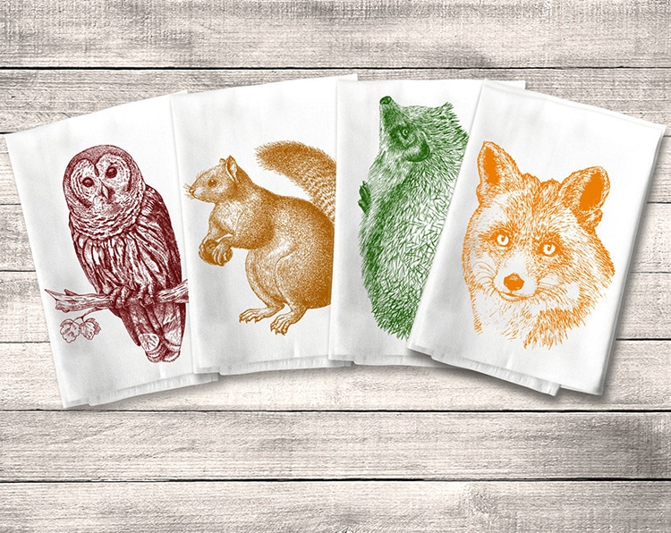 Wildlife Dish Towels