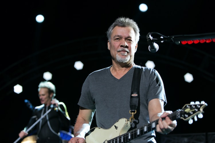 Eddie Van Halen Playing Guitar