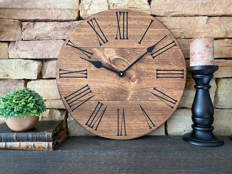 Wooden Barn Clock