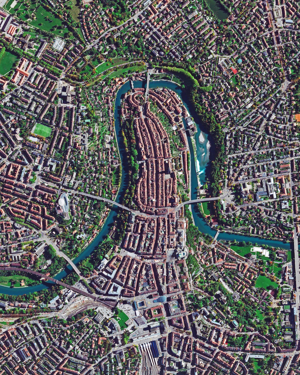 Overhead Photo of Bern