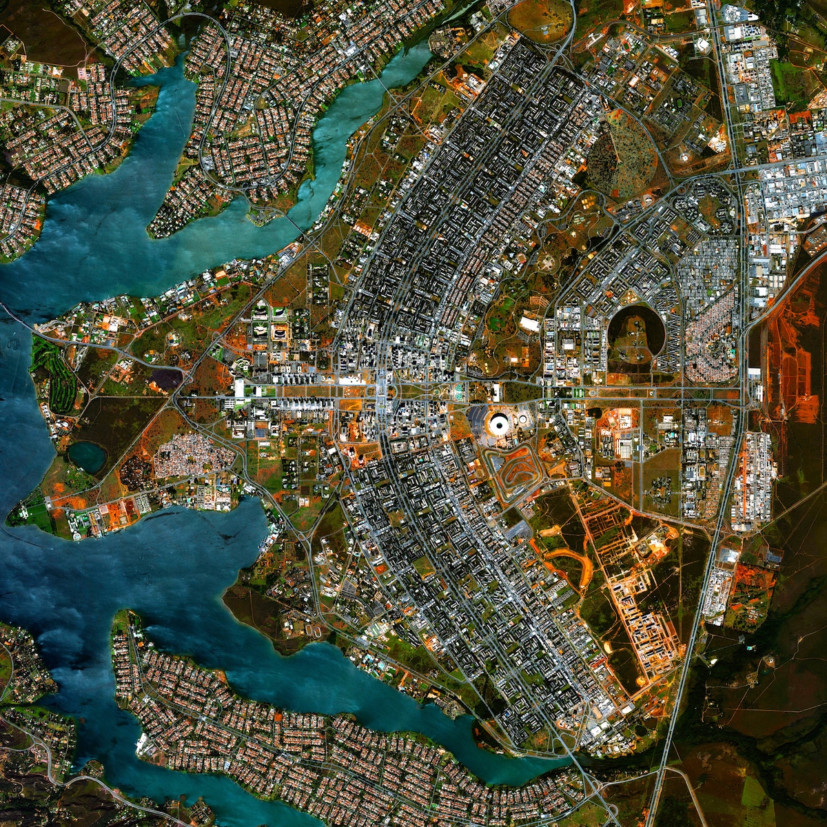 Overhead view of Brasilia