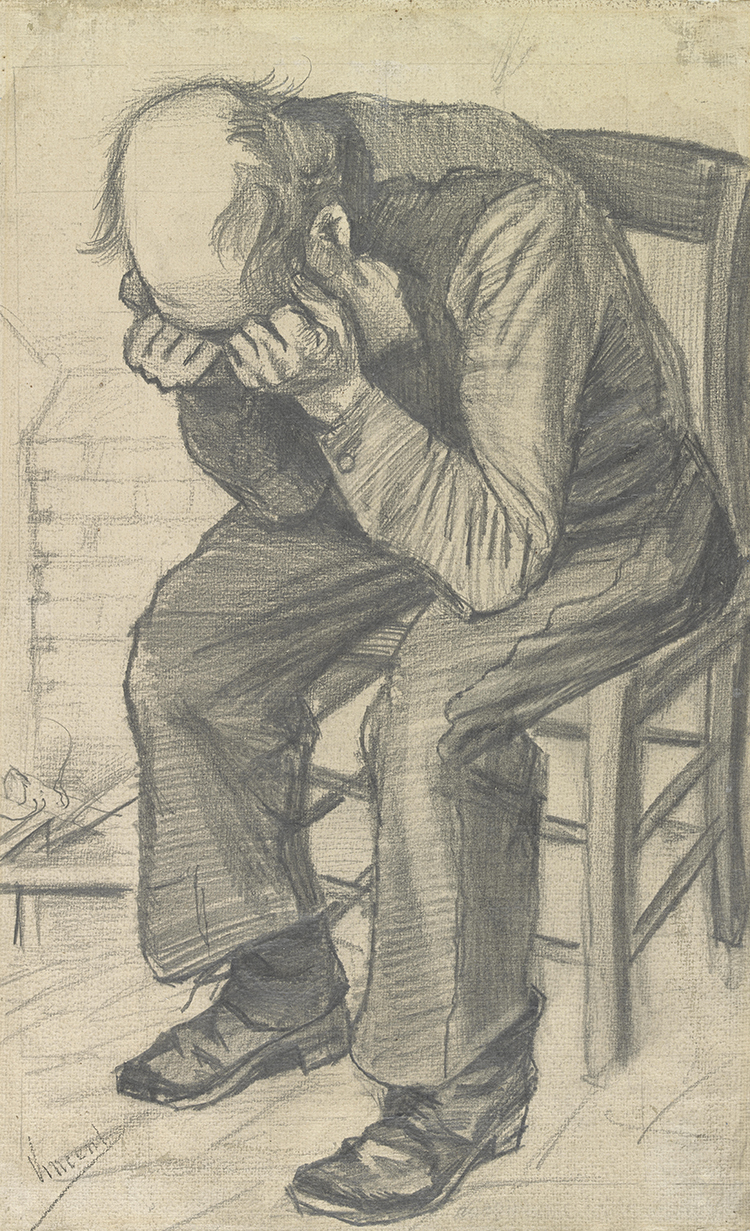 Van Gogh Drawing Worn Out