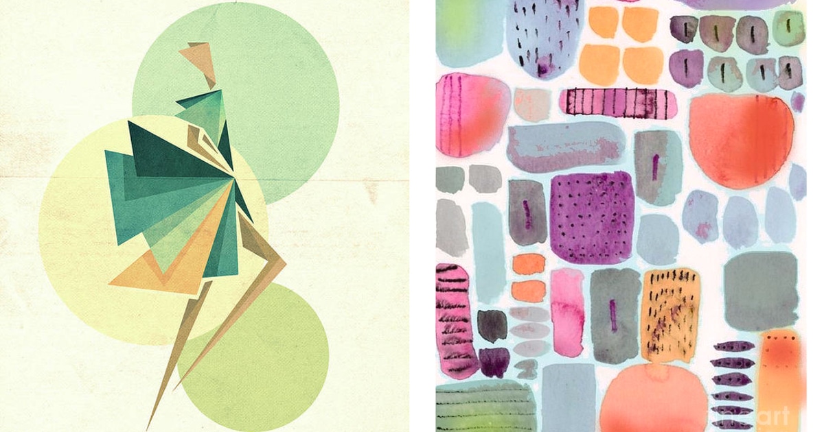 12 Abstract Art Prints to Brighten Your Home Interior