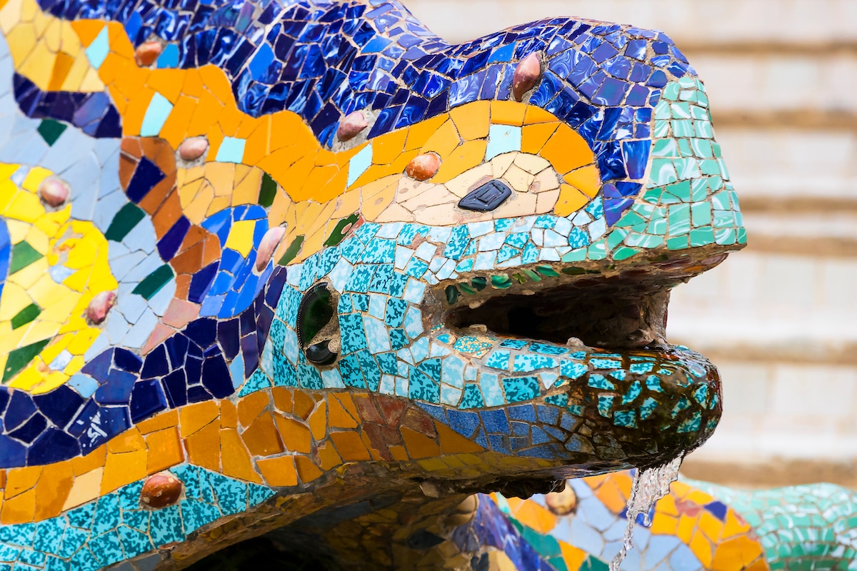 Mosaic Detail Typical for Gaudi