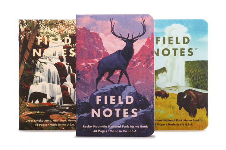 Cuadernos de parques nacionales de Field Notes