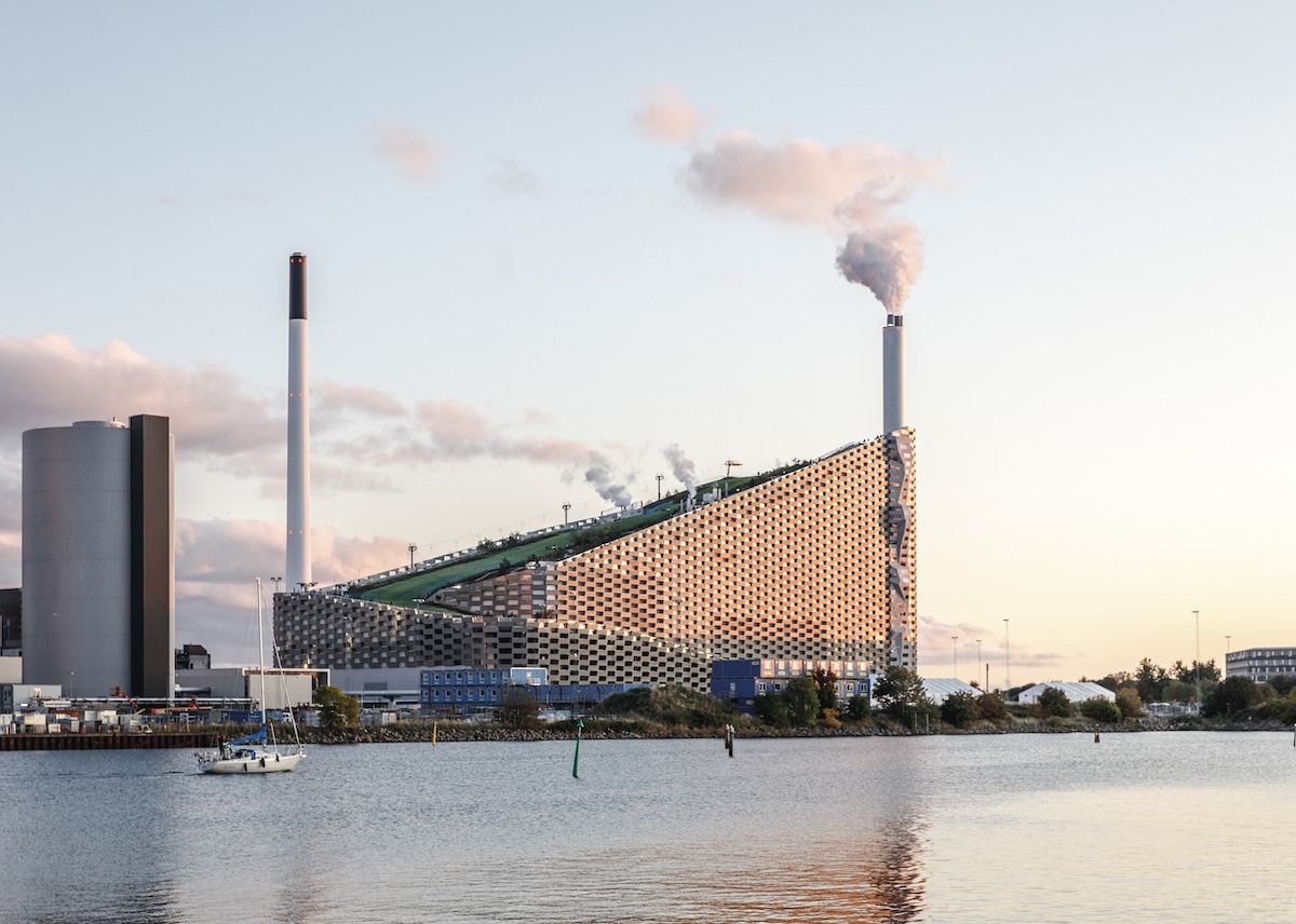 Exterior of Copenhill - Bjarke Ingel Group’s Copenhill Is a Power Plant With a Ski Slope on Top