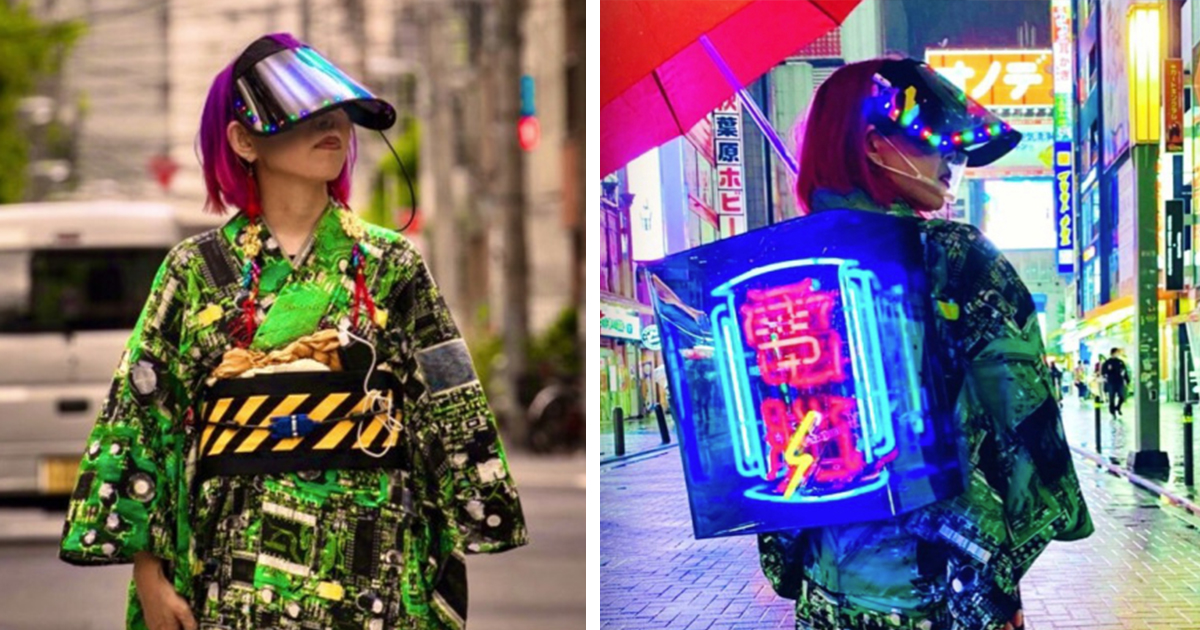 Designer Creates Cyberpunk Backpack Featuring Real Neon Tubes