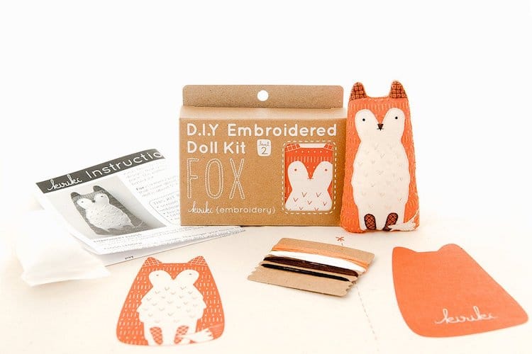 Fox Embroidery Kit