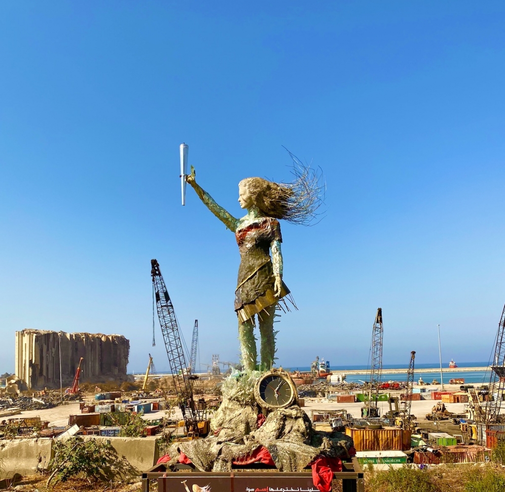 Lebanese Artist Hayat Nazer Discusses Her Protest Art