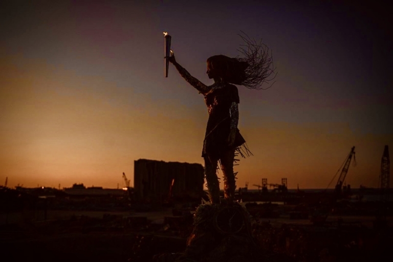 Lebanese Artist Hayat Nazer Discusses Her Protest Art