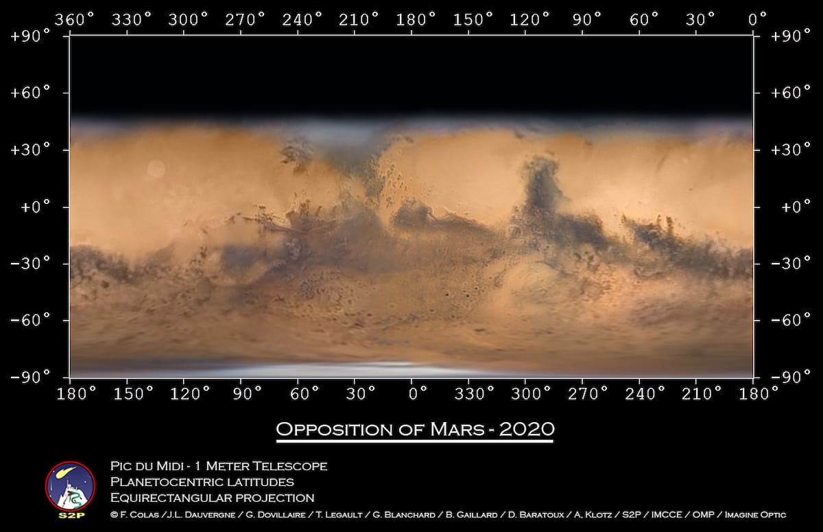 Detailed Map of Mars