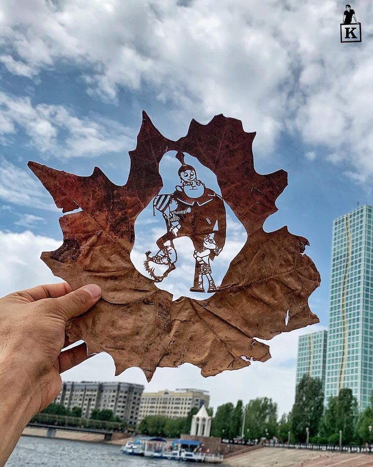 Leaf Cut Out by Kanat Nurtazin