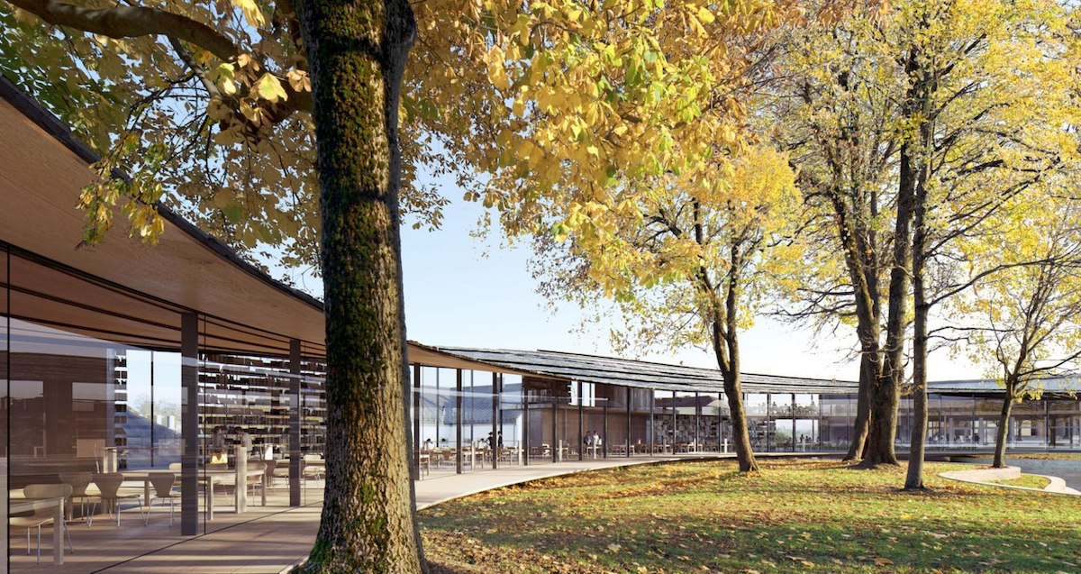 Kengo Kuma Wins Library Design with Beautiful Timber Proposal