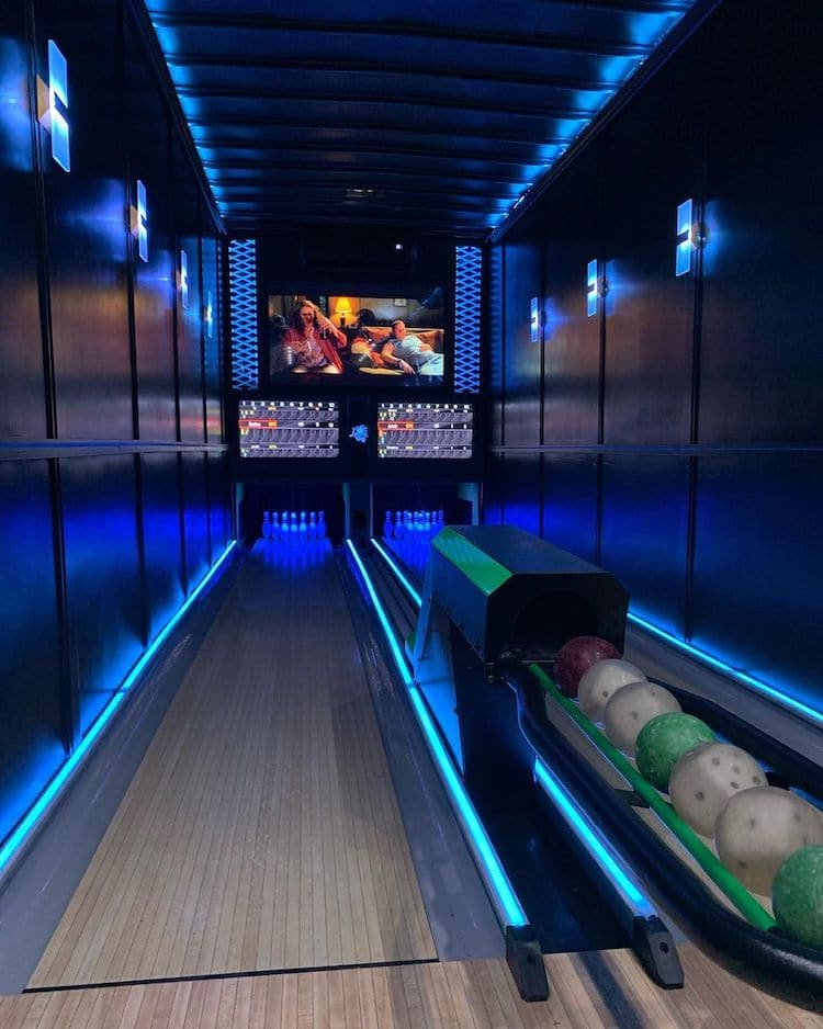 Mobile Bowling Alley Interior