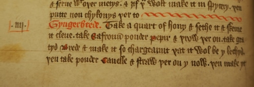 Receta medieval de pan de jengibre