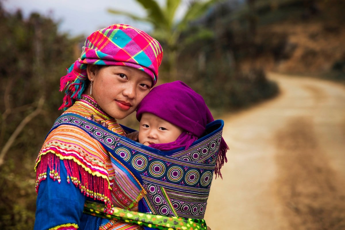 Mother and child in Northern Vietnam