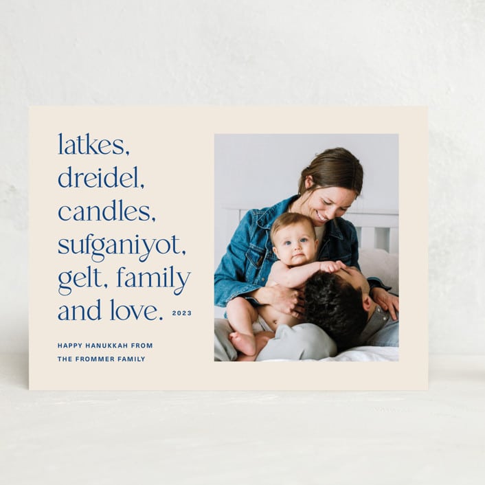 Hanukkah Photo Card from Minted