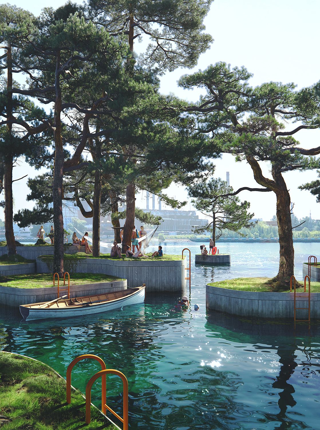 Floating Island Parks Will Soon Be Built in Copenhagen Harbor