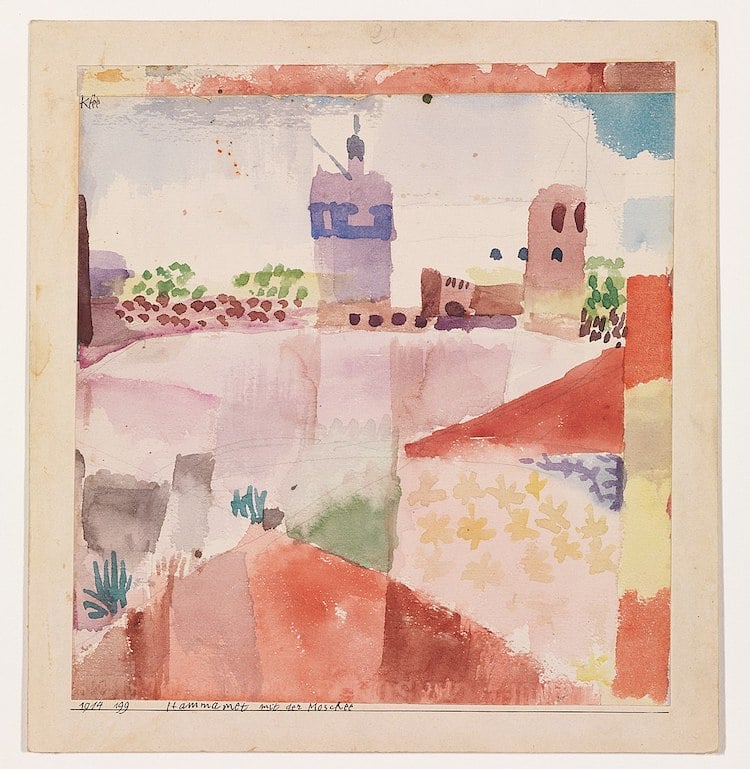 Hammamet with Its Mosque by Paul Klee