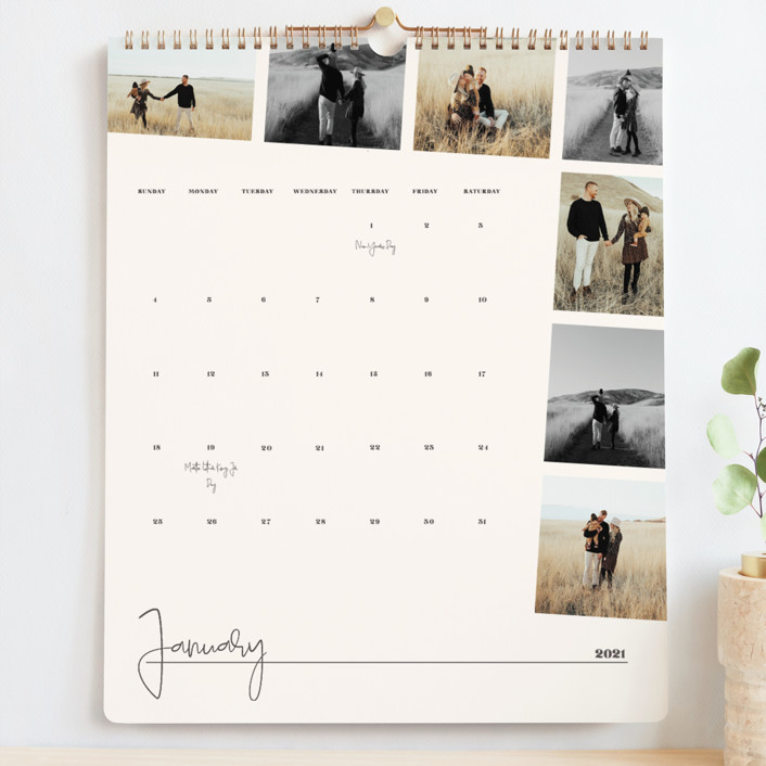 Personalized photo calendar by Minted