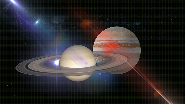 Jupiter Saturn conjuncion en solsticio de invierno