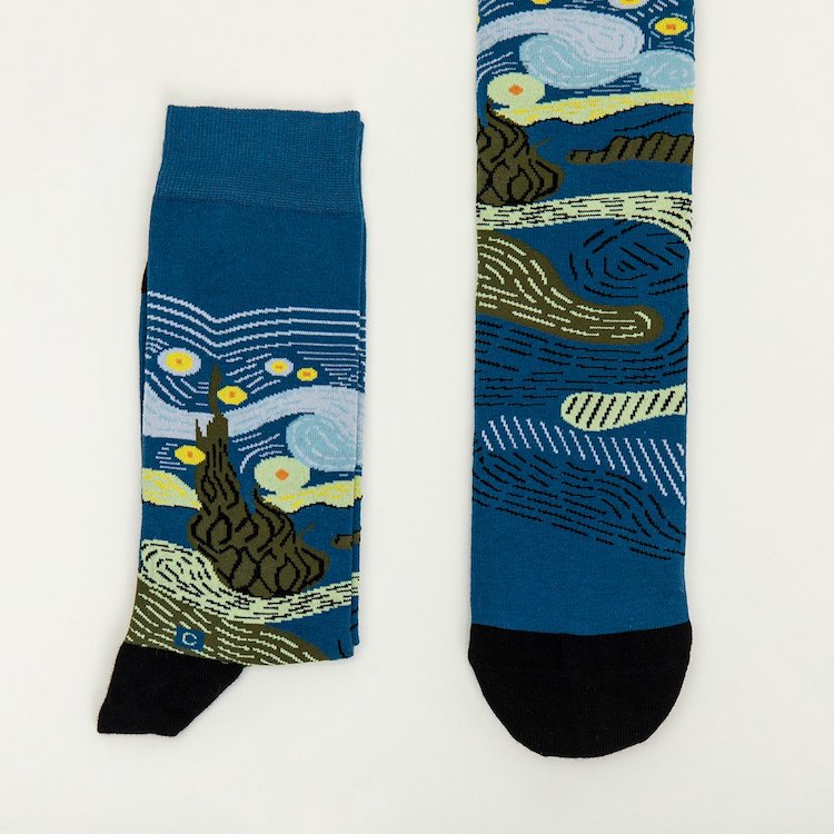 calcetines de la noche estrellada por Curator Socks