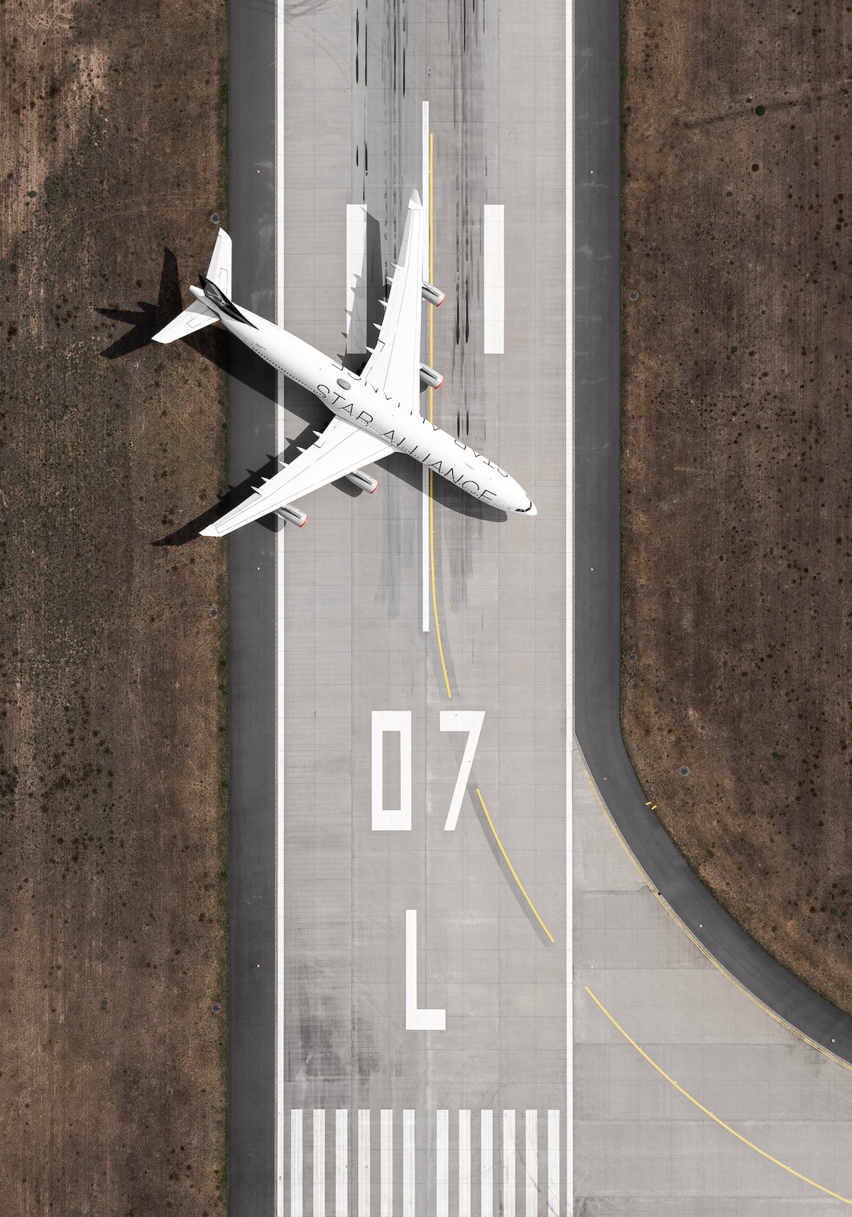 Airplane on a Landing Strip