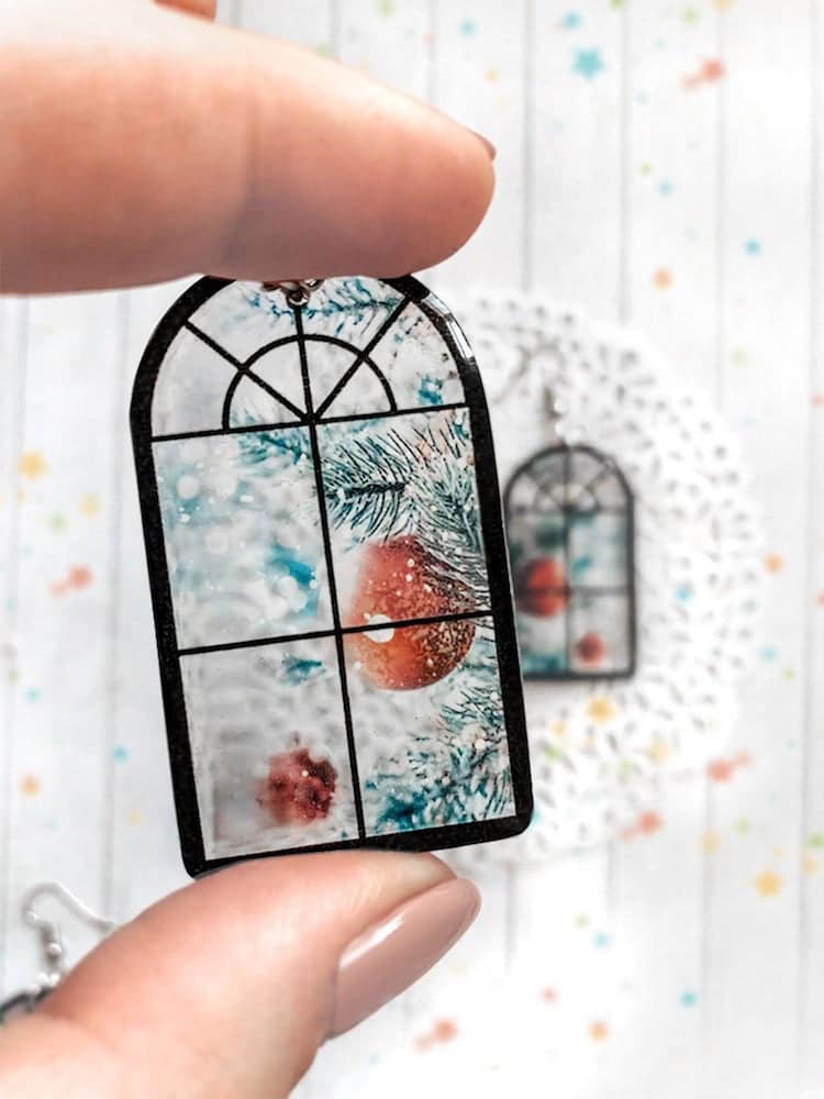 Transparent Window Earrings