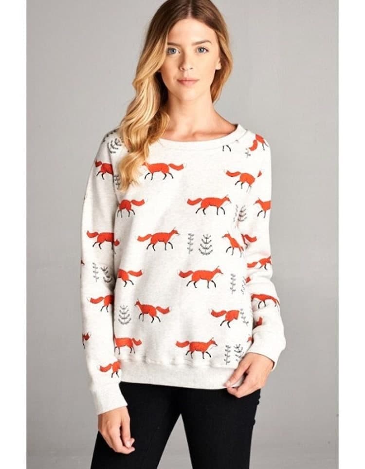 Fox Holiday Sweater