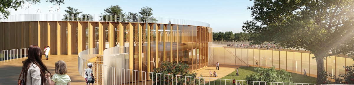 Architect Proposes Wooden Treehouse School for Education Post-Covid